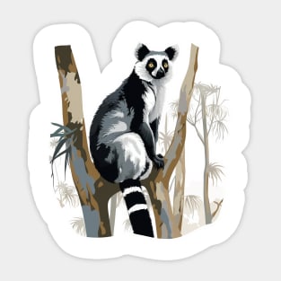 Ruffed Lemur Sticker